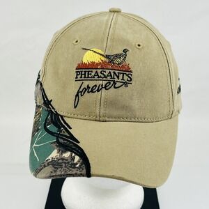 Pheasants Forever Hat 25th Anniversary Banquet Committee Embroidery Tan‎ Camo